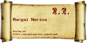 Margai Nerina névjegykártya